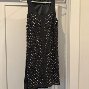 Elegant Black Studded Dress